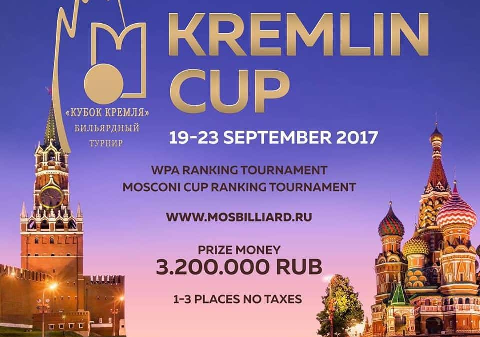 KREMLIN CUP 19. 23.2017 Moskva SLOVENSKÝ BILIARDOVÝ ZVÄZ
