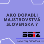 Počas víkendu sa odohrávali Majstrovstvá Slovenska mužov v hre č.14/1 a hre č.8